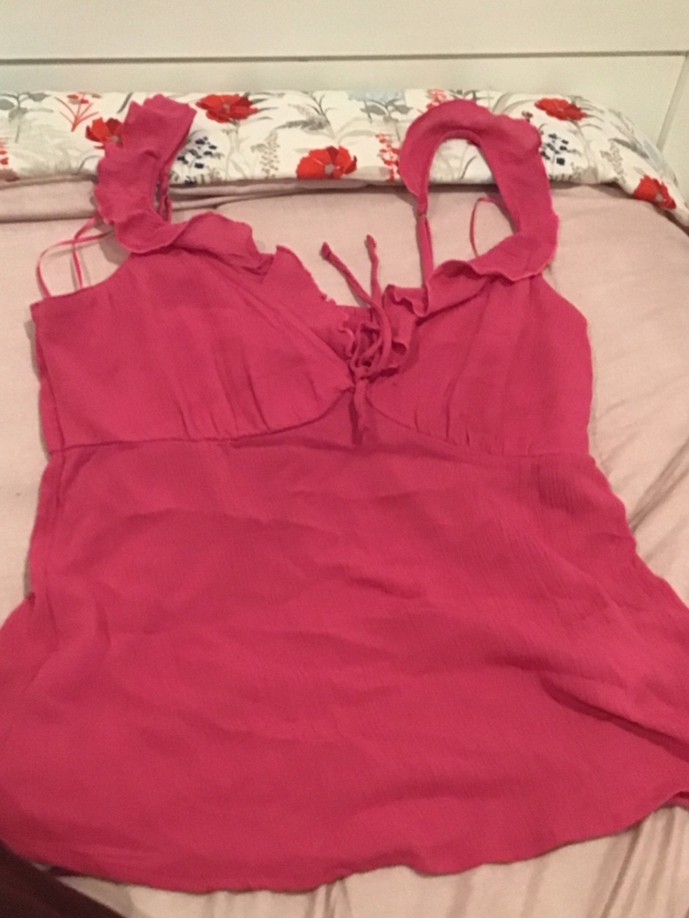 Hollister Hot Pink Babydoll Top